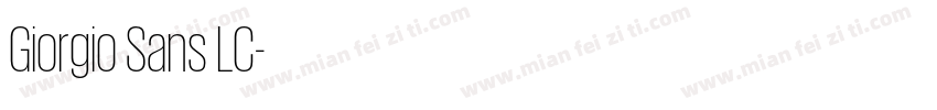 Giorgio Sans LC字体转换